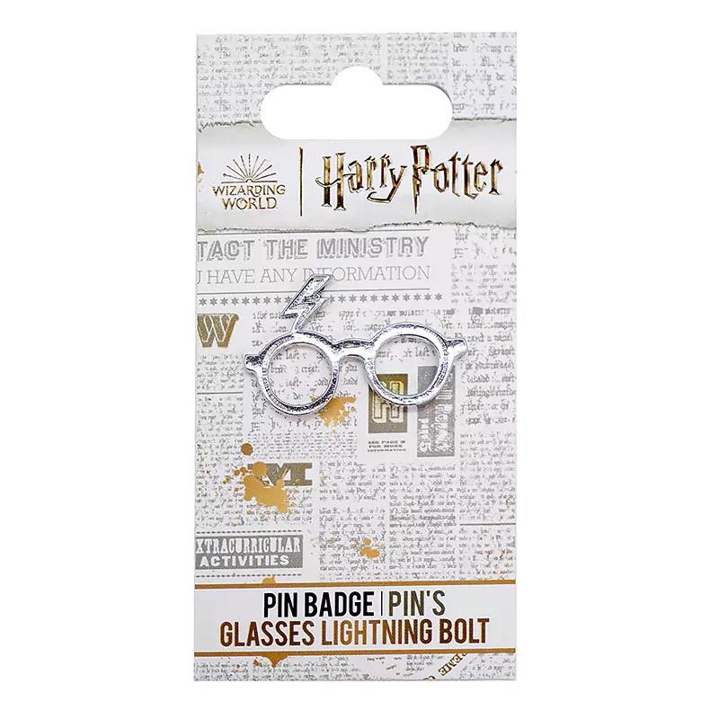 Harry Potter glasses and Lightning bolt pin badge / Przypinka Harry Potter - okulary z błyskawicą