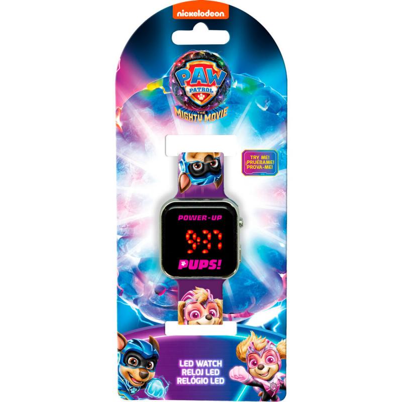 Paw Patrol led watch Mighty Movie - Sky / Zegarek cyfrowy Psi Patrol - Wielki Film - Sky