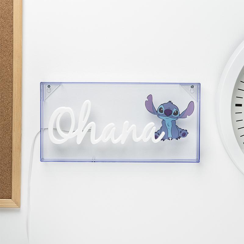 Disney Stitch Ohana LED Neon Light / lampka neonowa Disney Stitch - Ohana