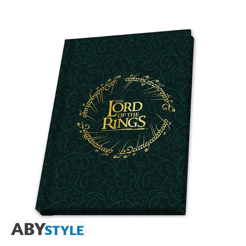 LORD OF THE RINGS - The Ring gift sets: glass XXL, pin, A6 pocket notebook / Zestaw prezentowy Władca Pierścieni - Pierścień: szklanka XXL, przypinka, notes A6 - ABS