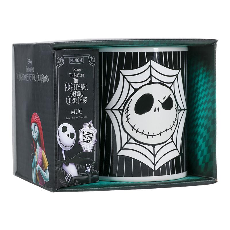 The Nightmare Before Christmas Jack Skellington Glow in the Dark Mug / Miasteczko Halloween Jack Skellington kubek święcący w ciemności