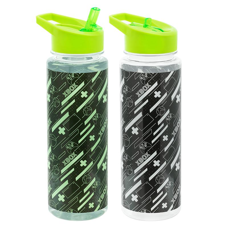 Xbox Colour Change Water Bottle with a straw / butelka termoaktywna Xbox ze słomką