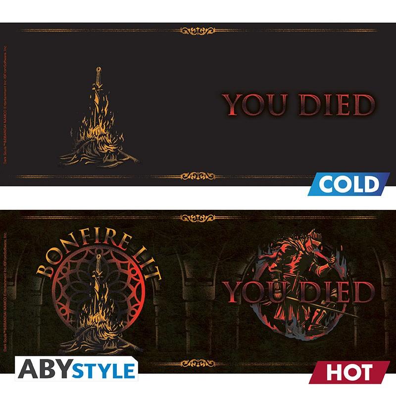 DARK SOULS - Mug Heat Change - 460 ml - You Died / kubek termoaktywny Dark Souls - 460 ml - You died - ABS