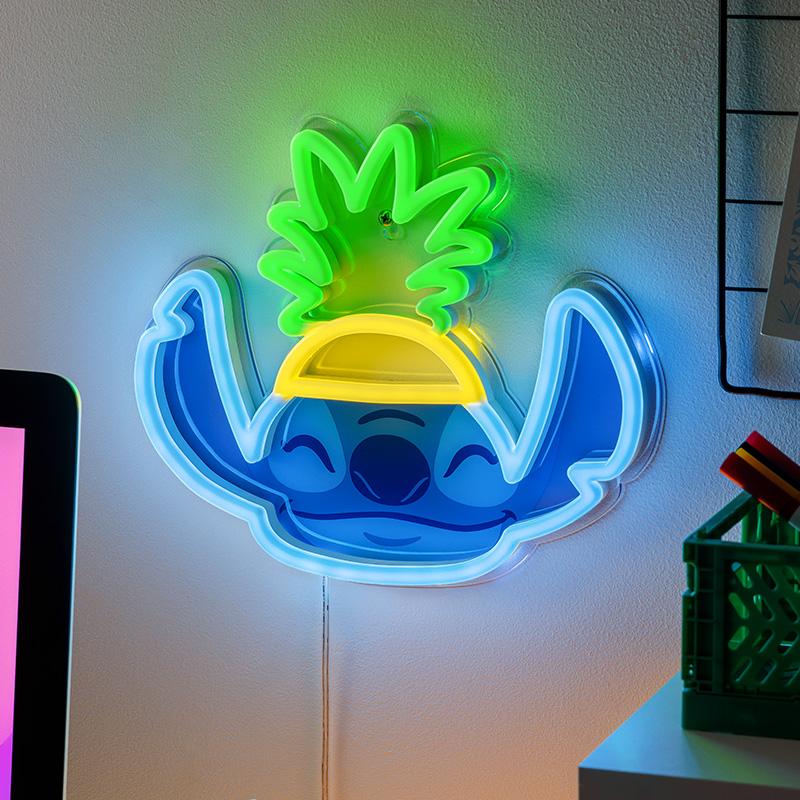 Disney Stitch Wall Mountable LED Neon Light (high: 23,5 cm) / Disney Stitch neonowa lampka ścienna (wysokość: 23,5 cm)