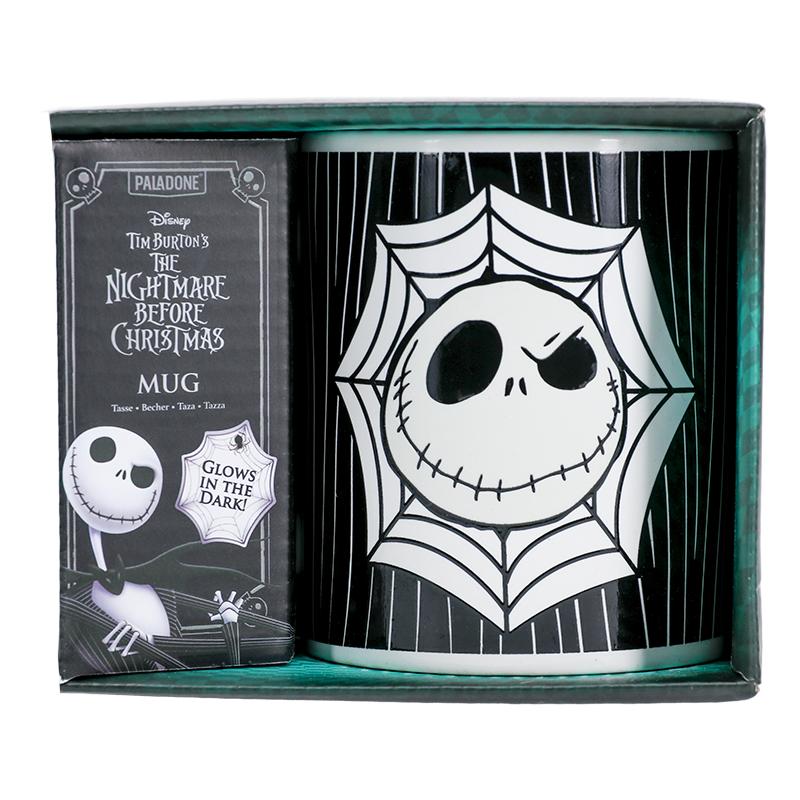 The Nightmare Before Christmas Jack Skellington Glow in the Dark Mug / Miasteczko Halloween Jack Skellington kubek święcący w ciemności