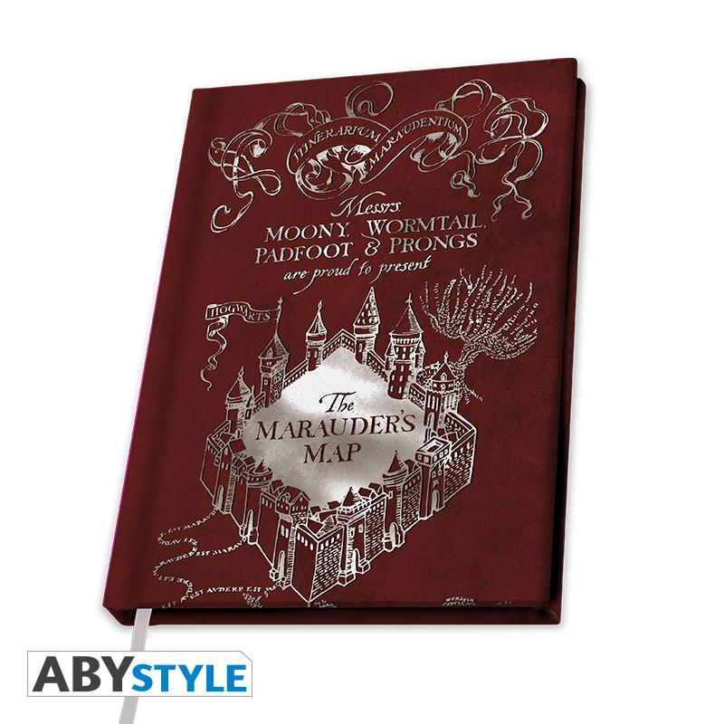 Harry Potter A5 Notebook - Marauders map / Harry Potter notatnik A5 - Mapa Huncwotów - ABS