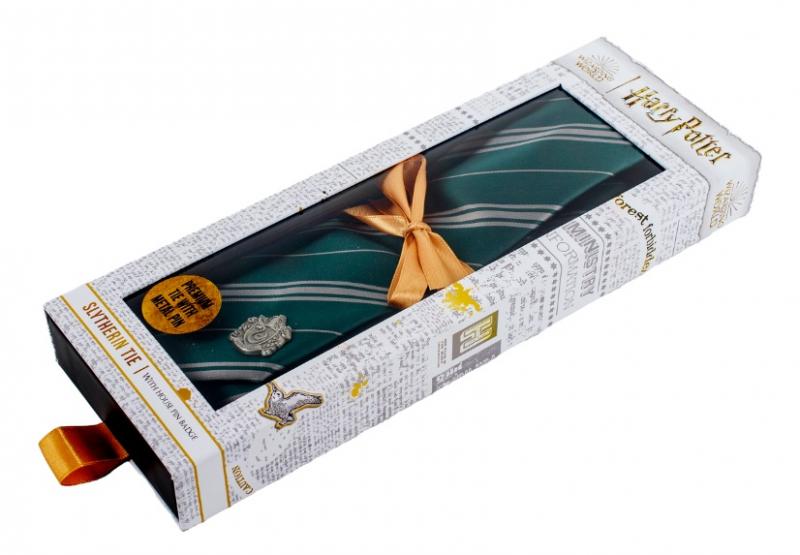 Harry Potter: Slytherin Tie in Gift Box / Harry Potter krawat Slytherin w ozobnym pudełku