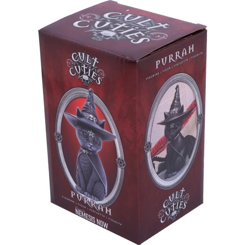 Figurine Cult Cuties Purrah Witches Hat Occult Cat - 13,5 cm / Figurka Cult Cuties kot w kapeluszu Purrah - 13,5 cm