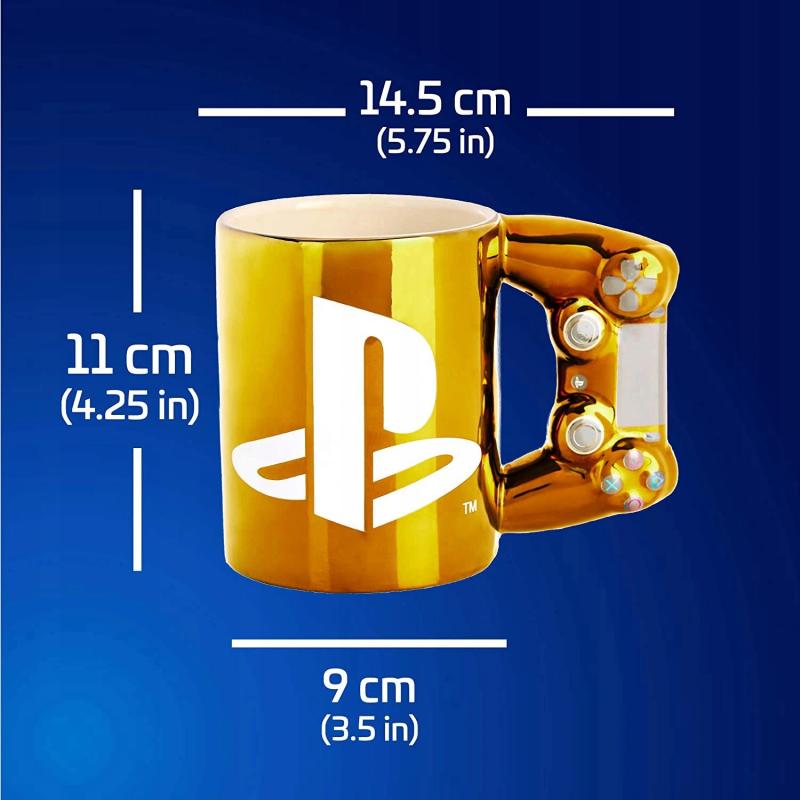 Playstation Dualshock PS4 3D Controller Mug (gold) / kubek 3D Playstation Dualshock 4 (złoty)