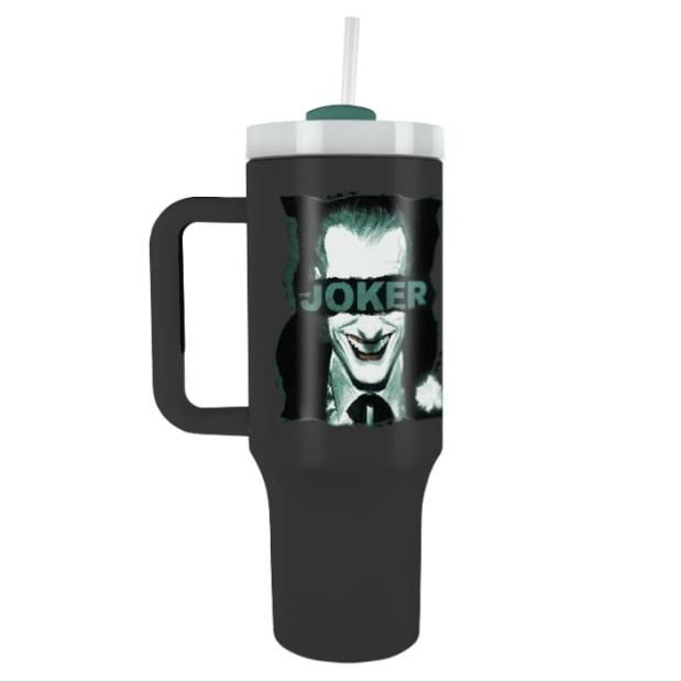 Dc Comics Joker travel cup with straw (1180 ml) / Dc Comics Joker kubek podróżny ze słomką (1180 ml)