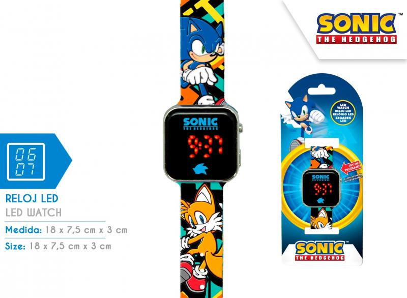 Sonic The Hedgehog led Watch v.3 / Zegarek cyfrowy Sonic Hedgehog (wersja 3)