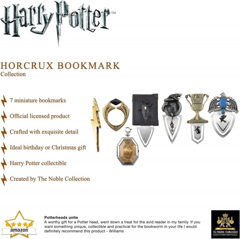 Harry Pottert the Horcrux bookmark collection (7 pcs) / Harry Potter zestaw zakładek do książek Horctux (7 szt)