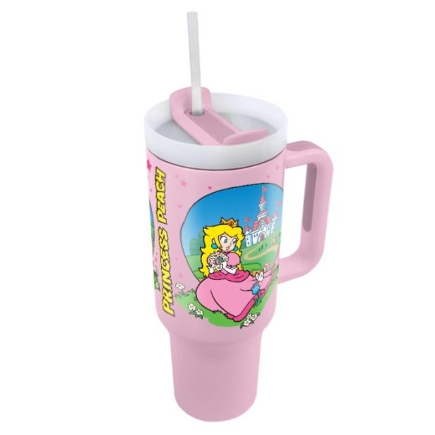 Super Mario (Peach) travel cup with straw (1180 ml) / Super Mario (Peach) kubek podróżny ze słomką (1180 ml)