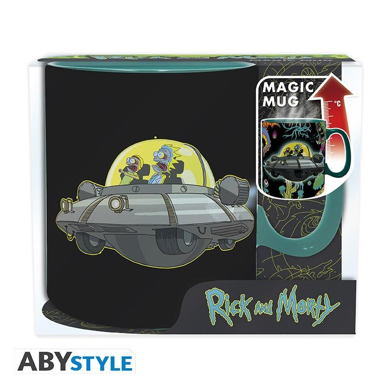 RICK & MORTY - Mug Heat Change - 460 ml - Spaceship / kubek termoaktywny Rick & Morty - ABS