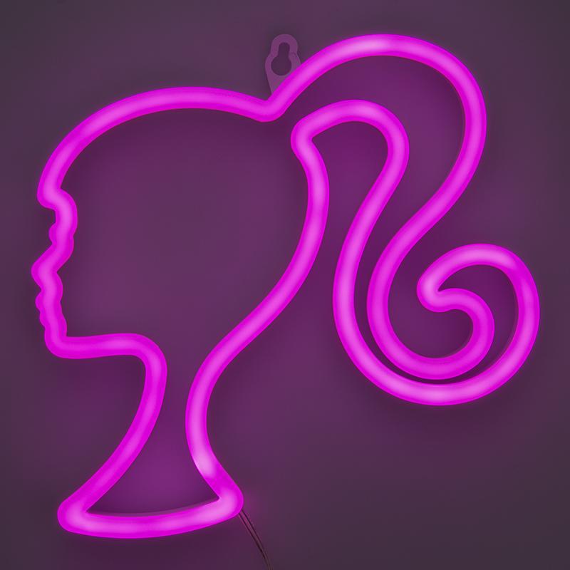 Barbie Wall Mountable LED Neon Light (high: 22 cm) / Barbie neonowa lampka ścienna (wysokość: 22 cm)