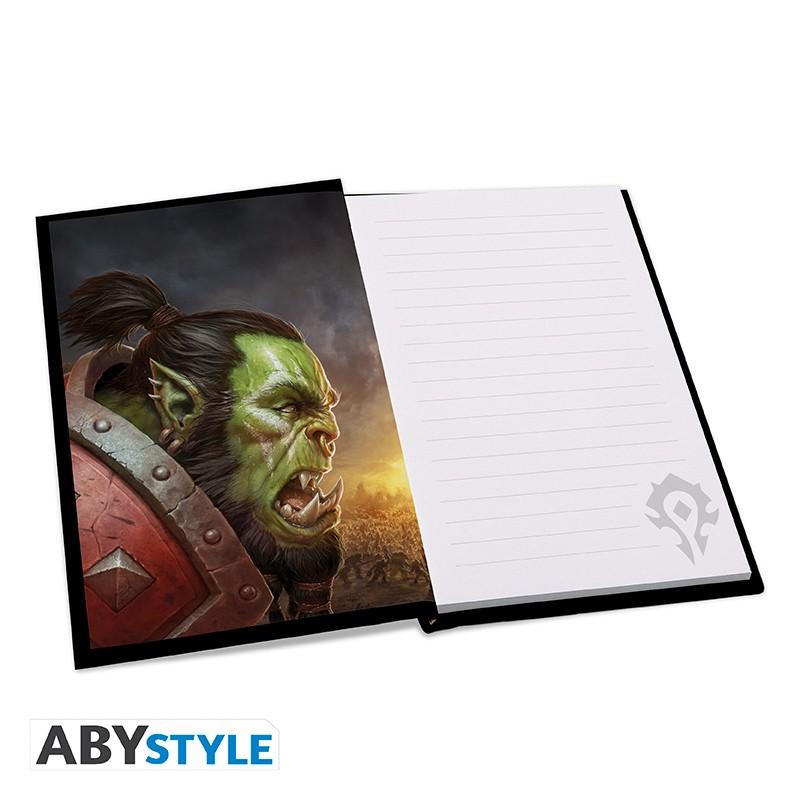 World of Warcraft gift set: XXL glass, keychain, notebook 