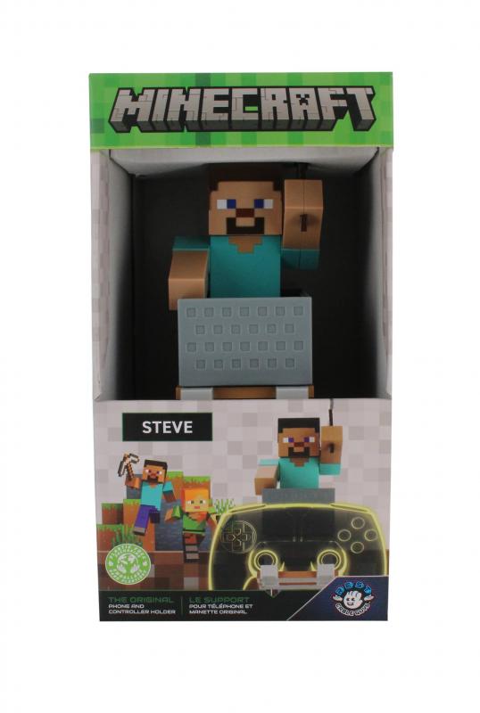 Minecraft - Steve phone & controller holder (high: 20 cm) / Minecraft stojak na telefon - kontroler (wysokość: 20 cm) - Steve