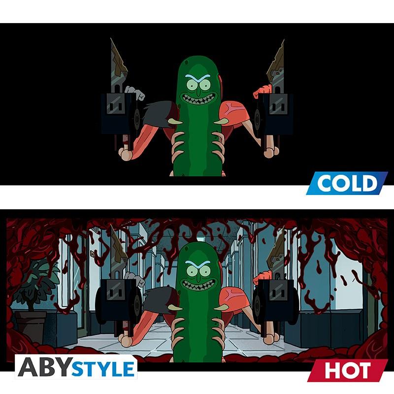 RICK AND MORTY mug heat change - Pickle Rick / kubek termoaktywny Rick & Morty - Rick Ogórek - ABS