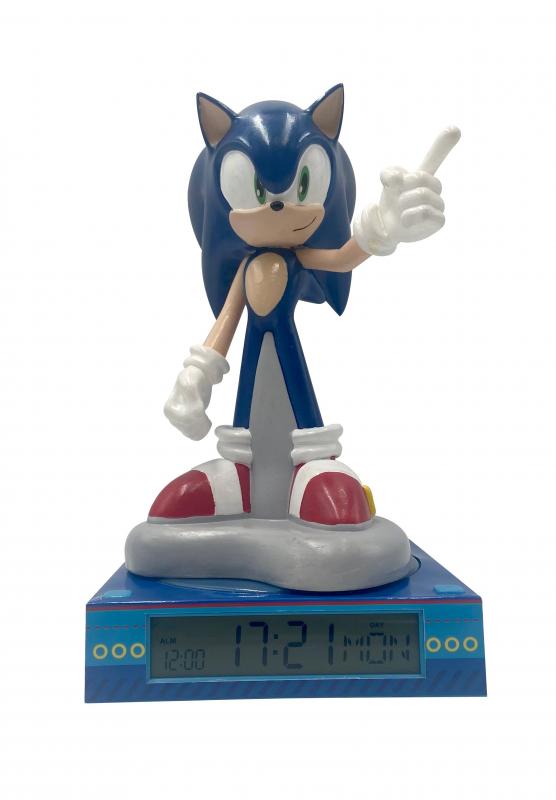 Sonic the hedgehog 3D lamp with alarm / Sonic the Hedgehog lampka 3D z budzikiem