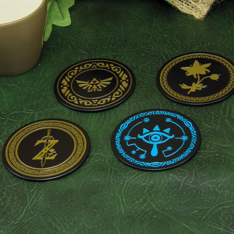 The Legends of Zelda metal coaster set (4 pcs) / zestaw metalowych podkładek Legends of Zelda (4 szt)