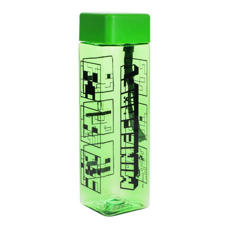 Minecraft Shaped Water Bottle (500 ml) / Butelka wielokrotnego użytku Minecraft (500 ml)