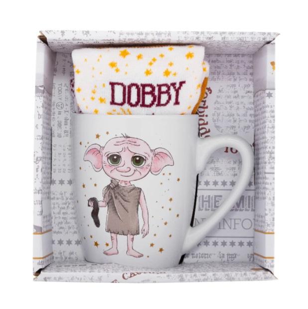 HARRY POTTER (DOBBY) MUG & SOCK (female) GIFT SET / Harry Potter zestaw prezentowy - Zgredek: kubek plus skarpetki (damskie)