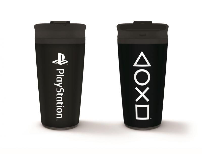 PLAYSTATION (ONYX) METAL TRAVEL MUG / kubek termiczny (metalowy) Playstation - ONYX