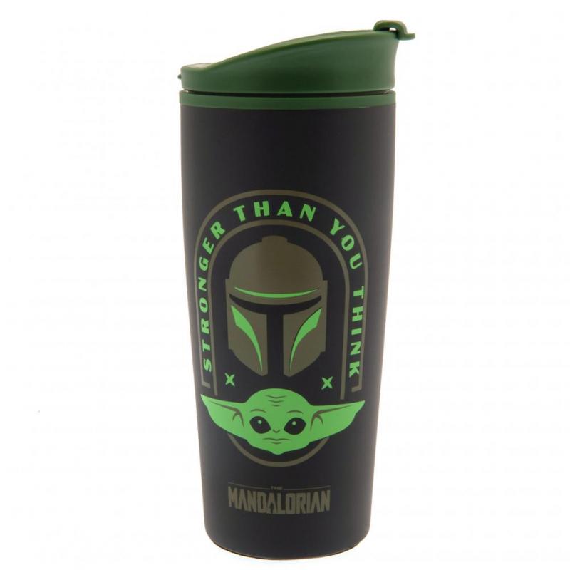 STAR WARS: THE MANDALORIAN (STRONGER THAN YOU THINK) METAL TRAVEL MUG / kubek termiczny (metalowy) Gwiezdne Wojny - Mandalorian