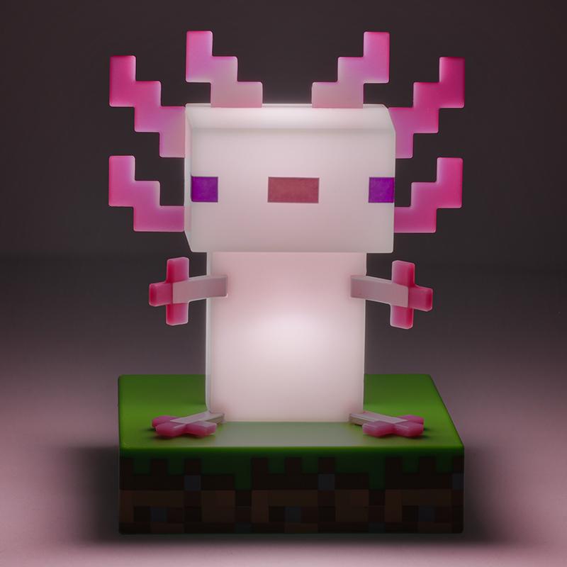 Minecraft Axolotl Icon Light / lampka Minecraft Axolotl