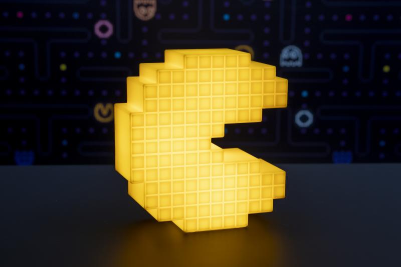 Pac-Man Pixelated Light with sound (high: 15 cm) / Lampka PAC-MAN z dźwiękiem (wyskość: 15 cm)