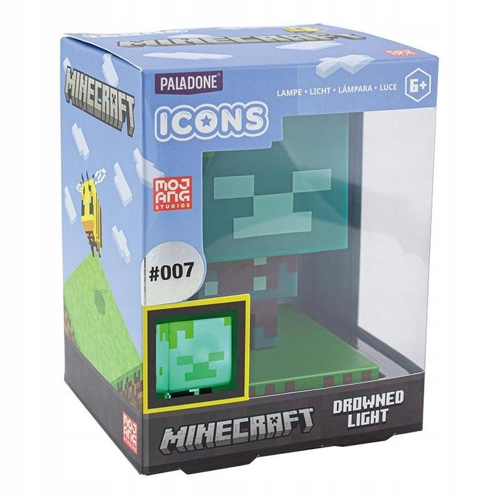 Minecraft Drowned Zombie Icon Light / lampka Minecraft icon Zombie - topielec