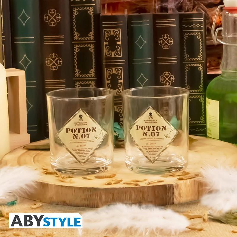 Harry Potter set: bottle and glasses - Potion / zestaw Harry Potter: butelka plus szklanki - eliksir - ABS