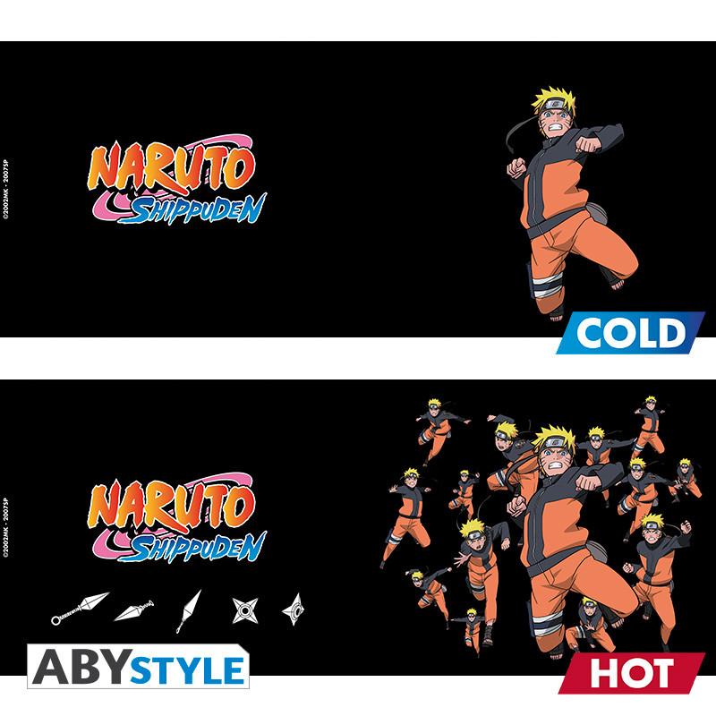 NARUTO SHIPPUDEN mug heat change (460 ml) - Multicloning / Naruto Shippuden kubek termoaktywny (460 ml) Multicloning - ABS