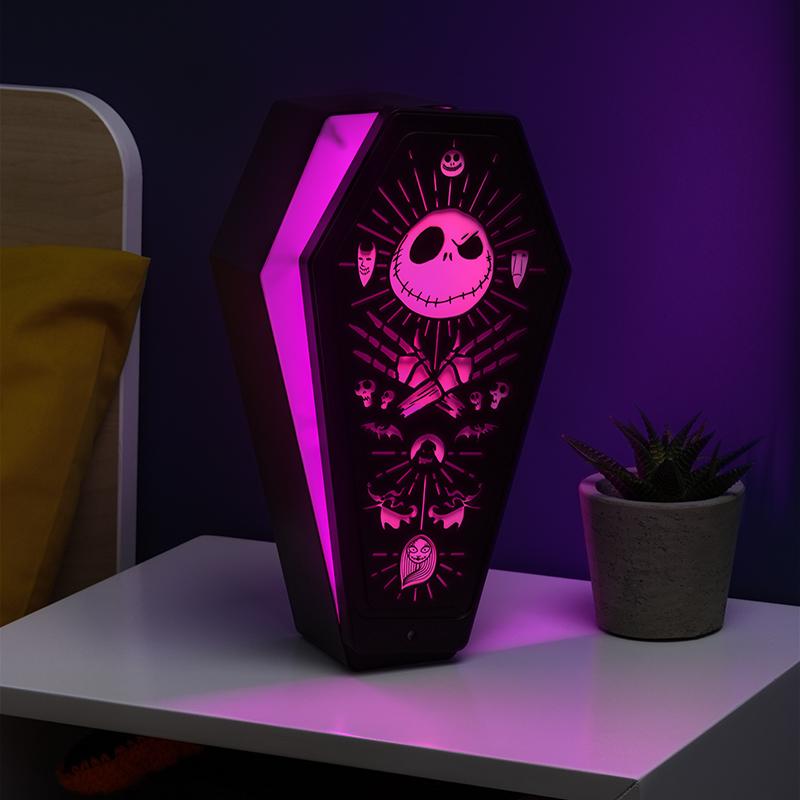 The Nightmare Before Christmas Coffin 3D Light (high: 28 cm) / lampka 3D Miasteczko Halloween - trumienka (wysokość: 28 cm)