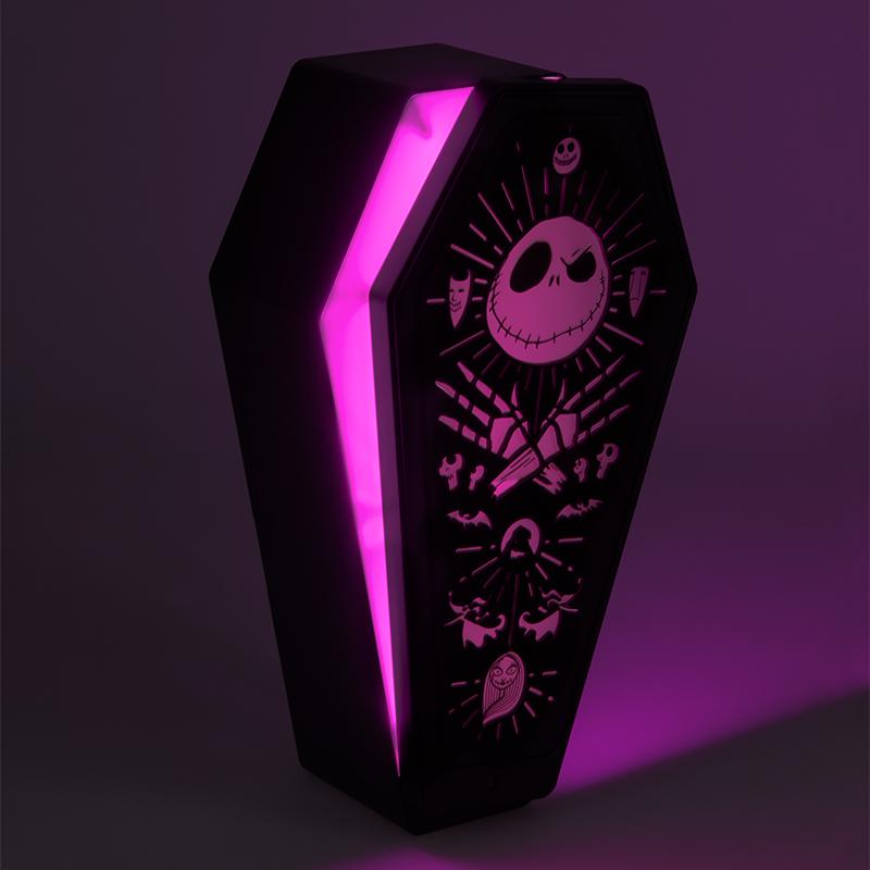 The Nightmare Before Christmas Coffin 3D Light (high: 28 cm) / lampka 3D Miasteczko Halloween - trumienka (wysokość: 28 cm)