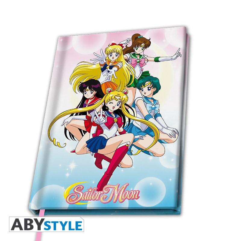 SAILOR MOON A5 Notebook Sailor warriors / Notatnik A5 Czarodziejka z Księżyca - Wojownicze Księżniczki - ABS