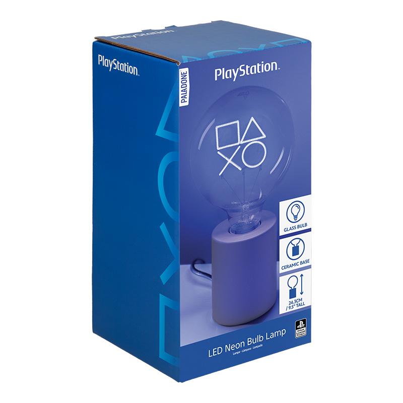 Playstation LED Neon Bulb Lamp (high: 24,3 cm) / Playstation lampka - żarówka neonowa (wysokość: 24,3 cm)