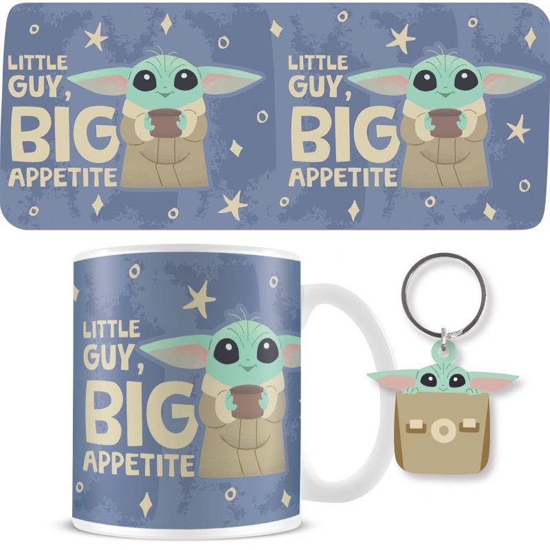 STAR WARS (GROGU) GIFT SET: MUG & KEYCHAIN / zestaw prezentowy Gwiezdne Wojny - Grogu: kubek plus brelok