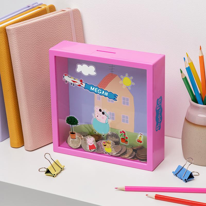 Peppa Pig Frame Money Box (high: 18 cm) / Świnka Peppa skarbonka (wysokość: 18 cm)