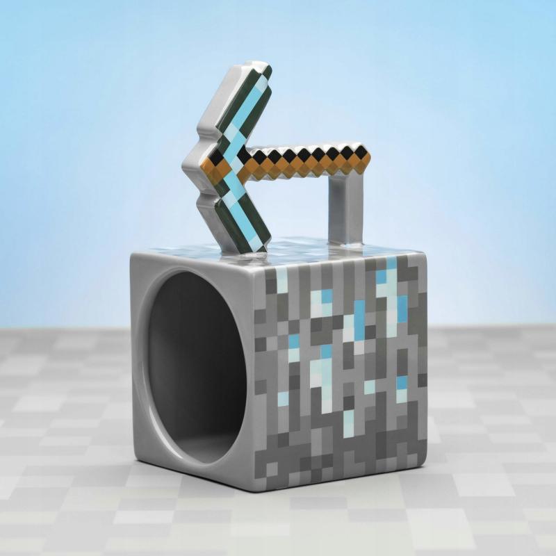 Minecraft Pickaxe Mug / Kubek 3D Minecraft - kilof