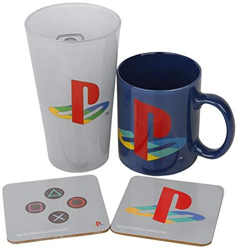 Playstation Classic gift set: mug, glass, 2 x coasters / zestaw prezentowy Plastation Classic: kubek, szklanka, 2 x podkładka - ABS