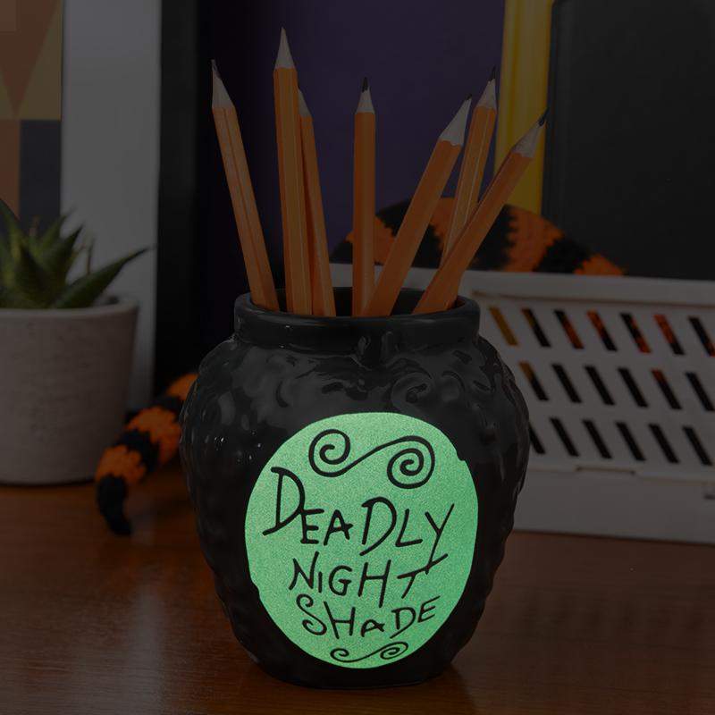 The Nightmare Before Christmas Deadly Nightshade Pen and Plant Pot (glow in the dark) / przybornik na biurko - doniczka Miasteczko Halloween (świeci w ciemności)