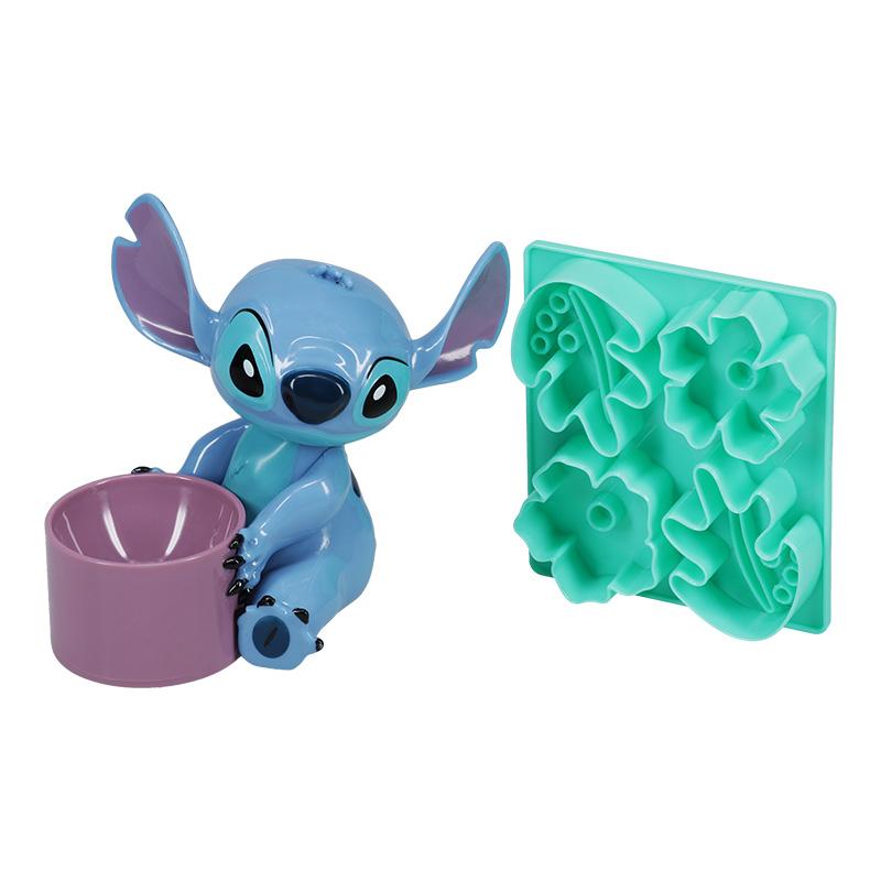 Disney Stitch Egg Cup and Toast Cutter Set / zestaw Disney Stitch: podstawka do jajka plus foremka do tostów