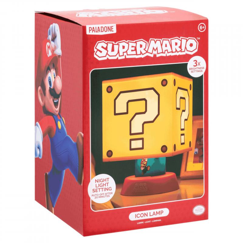 Super Mario Icon Lamp (high: 28 cm) / lampa Super Mario (wysokość: 28 cm)