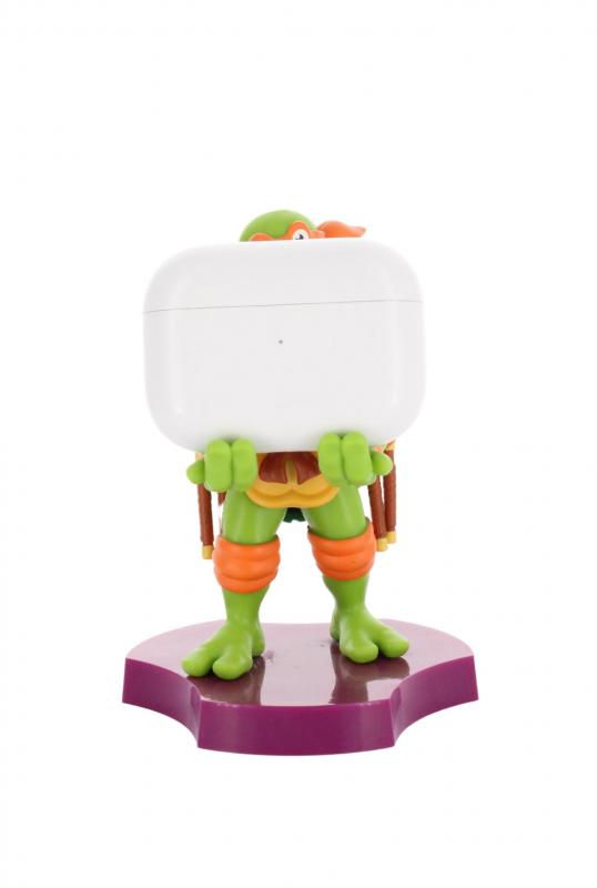 TMNT: Michaelangelo Cable Guys Holdem - Earbud Holder (11 cm) / Stojak na słuchawki Wojownicze Żółwie Ninja - Michaelangelo (11 cm)