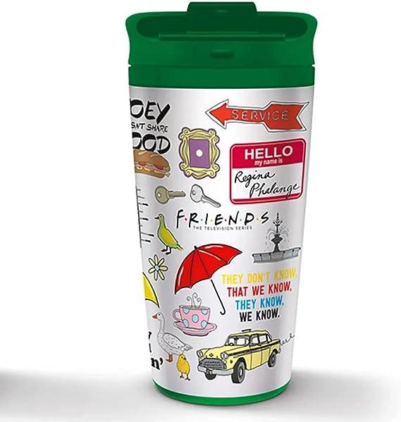 FRIENDS (ICONOGRAPHIC) METAL TRAVEL MUG / kubek termiczny Przyjaciele - ICONOGRAPHIC - metalowy