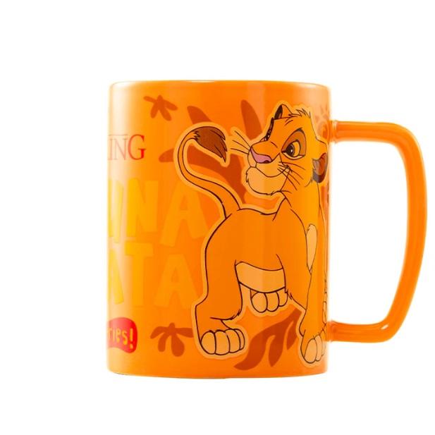 DISNEY THE LION KING (SIMBA SMILING FACE) FUZZY MUG / Disney Król Lew (uśmiechający się Simba) kubek z futerkiem