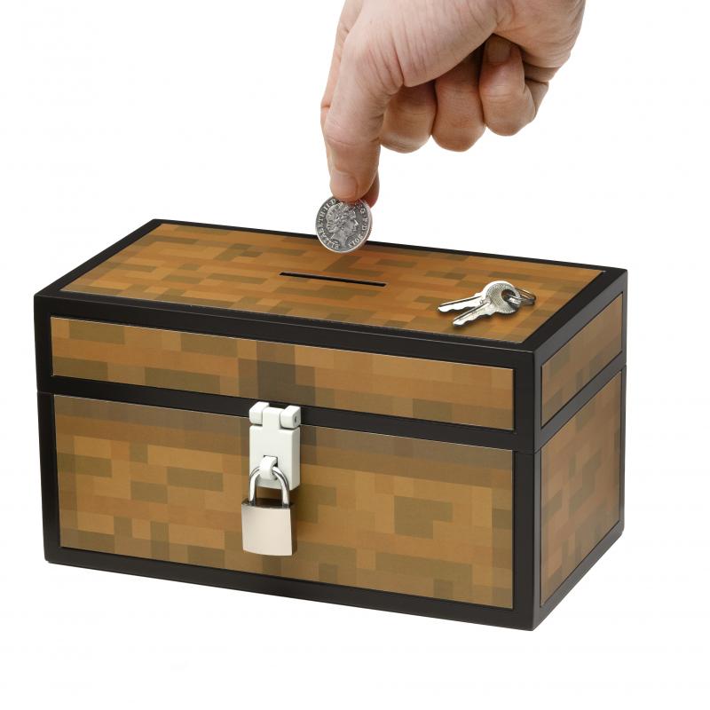 Minecraft Chest Money Box / Minecraft skarbonka - skrzynia