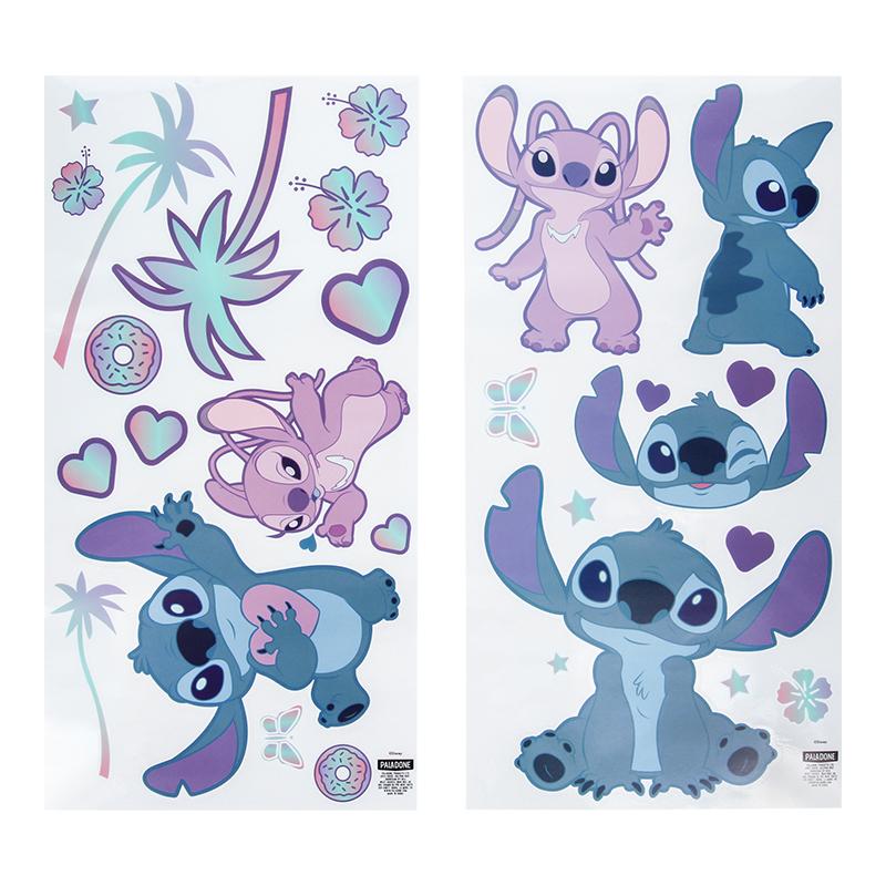 Disney Stitch and Angel Wall Stickers (58 pcs) / naklejki deloracyjne (ścienne) Disney - Stitch i Angel (58 szt)