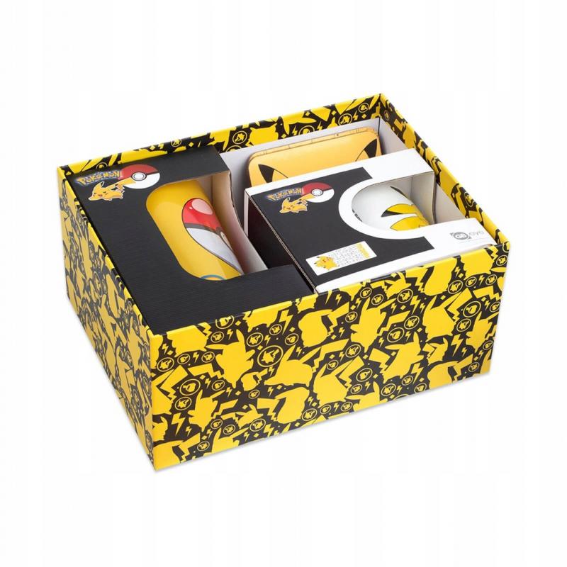 Pokemon - Pikachu gift set: mug, glass, 2 x coasters / zestaw prezentowy Pokemon - Pikachu : kubek, szklanka, 2 x podkładka - ABS